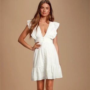 Lulu's White Mini Dress